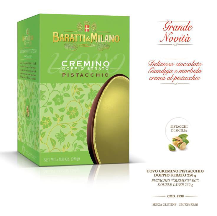 B&M - UOVO CREMINO PISTACCHIO DOPPIO STRATO GR.250