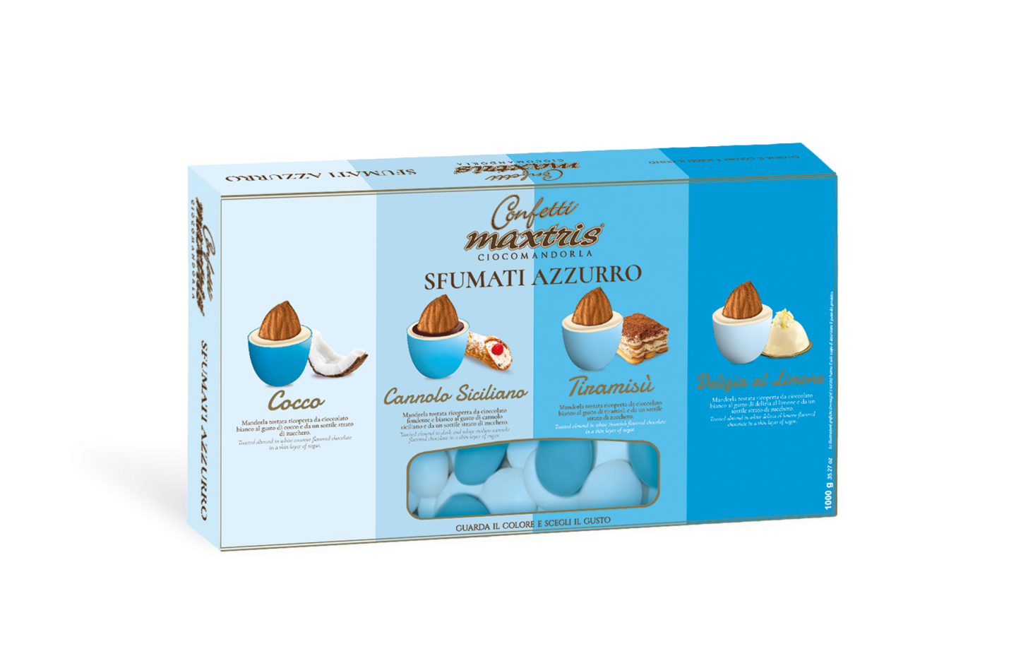 MAXTRIS - CONFETTI SFUMATI AZZURRO gr.1000
