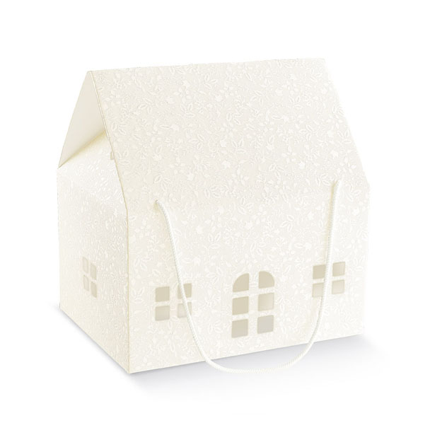 SCOTTON - CASETTA C/CORDINO cm. 24,5x24,5x15 HARMONY BIANCO